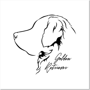 Golden Retriever Profile dog mom Posters and Art